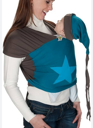 ByKay StretchyWrap Deluxe braun-petrol Stern türkis (Demomodell!) Medium