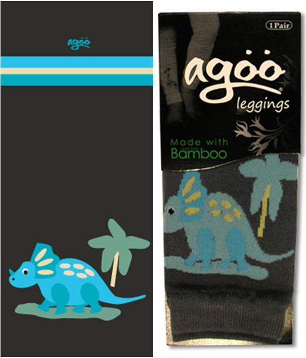 Leg Huggers (Stulpen) *Dino Stan* (grau, heller als auf dem Foto!)