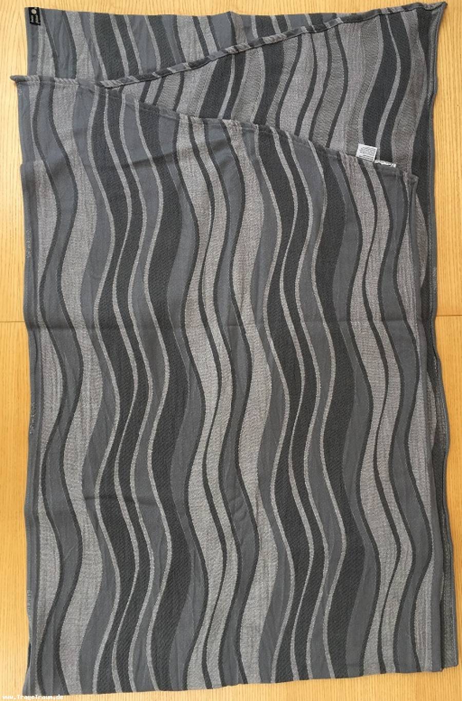 Demomodell Didymos Tragetuch -Wellen- silber, Gr. 5 